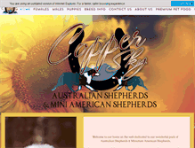 Tablet Screenshot of copperskyaussies.com
